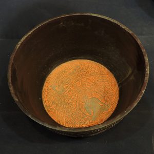 Light weight orange singing bowl