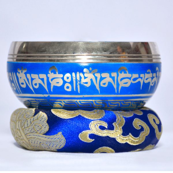 Blue Color Tibetan Singing Bowl