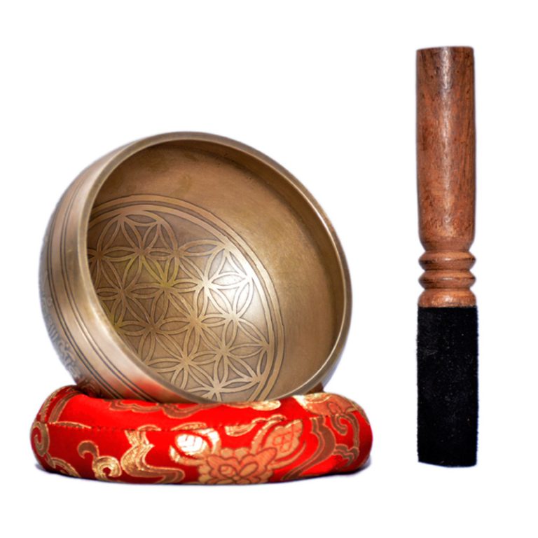 Flower CarvingTibetan Singing Bowl, handmade Singing Bowls in Nepal