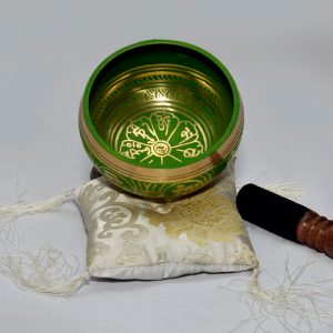 Green Color Tibetan Singing Bowl