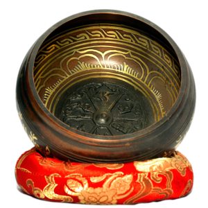Om Mane Etching Tibetan Singing Bowl