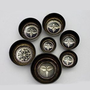 Carving Chakra Singing Bowl Set