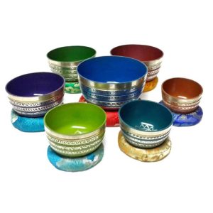 Color Printed Seven Chakra Singing Bowl