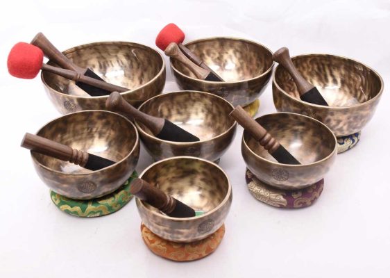 Full Moon Singing Bowl set of 7 - CDEFGAB