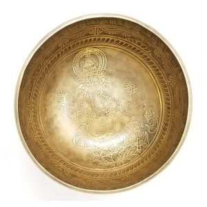 Ganesh God Special Carving Tibetan Singing Bowl