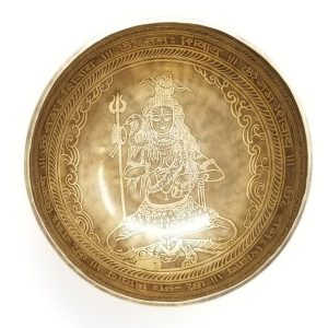 Shiva God Special Carving Tibetan Singing Bowl