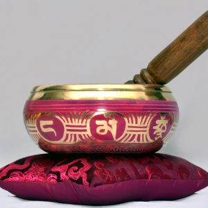 Maroon Color Tibetan Singing Bowl