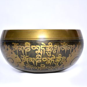 Om Etching Designing Singing Bowls 11cm