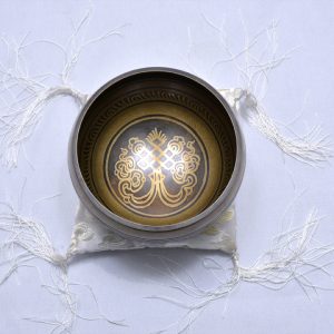 Om Etching Designing  Singing Bowls 18 cm