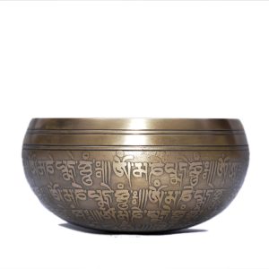 Om Etching Designing Singing Bowls 20 cm