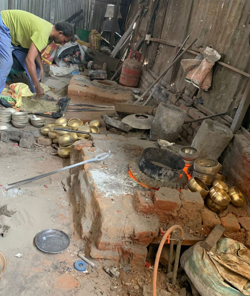 Tibetan Singing Bowl  Factory Working Process