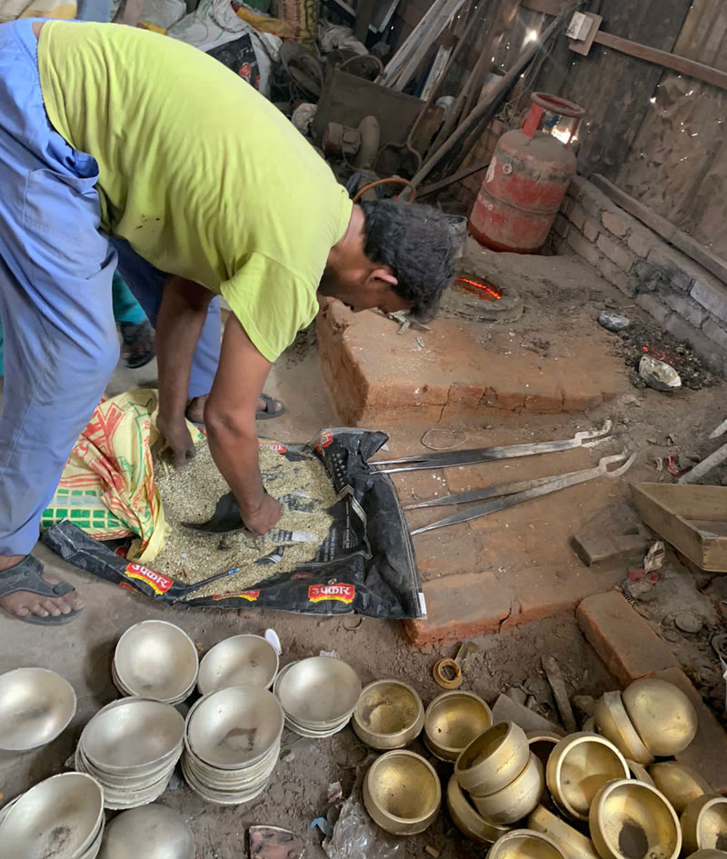 Tibetan Singing Bowl  Factory Working Process