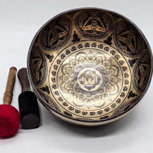 Mantra Tibetan Singing Bowl Chakra Set: Handmade in Nepal