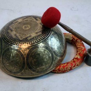 Foot Carving 46 Cm Tibetan Singing Bowl