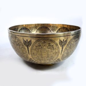 Large Super fine Carving Foot Massage Tibetan Singing Bowl