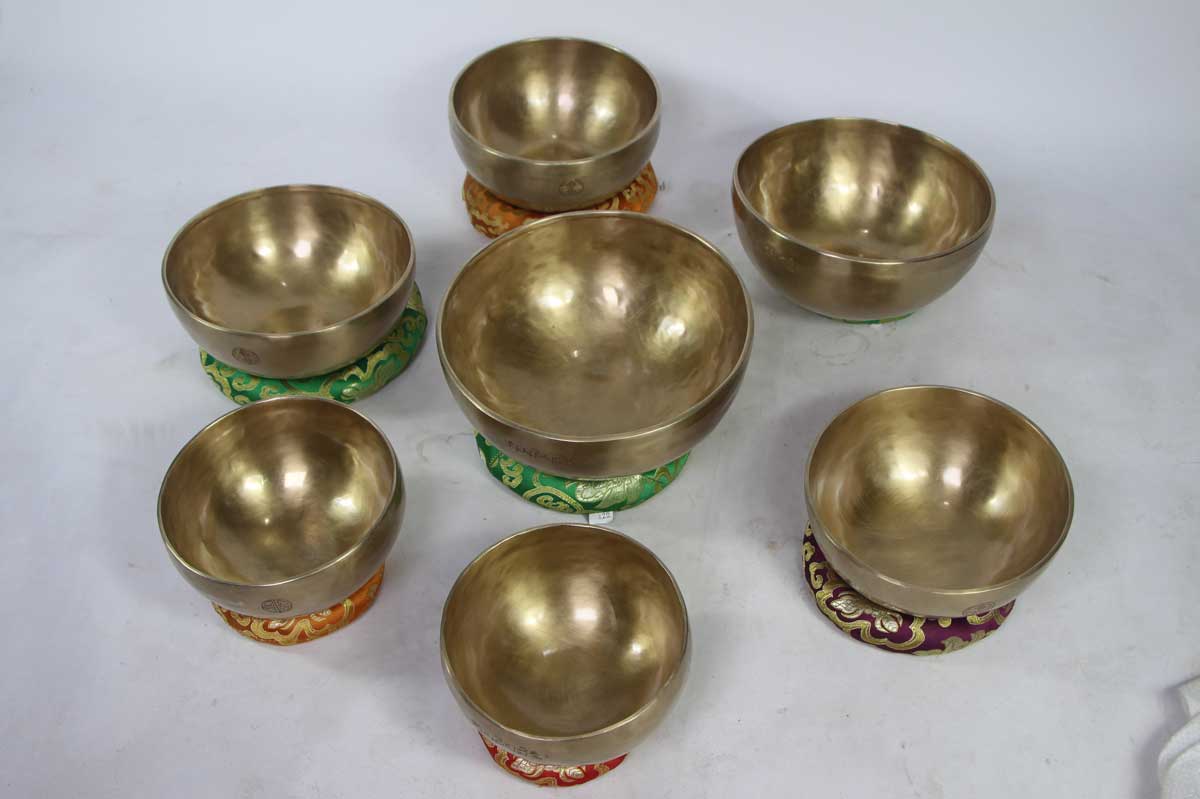 Full Moon Dim Seven Chakra Tibetan Singing Bowl