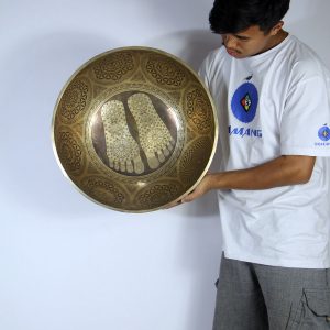 Extra Large Foot Singing Bowl Deep Vibration Healing Bowls for Chakra Balancing Sound Healing Buddha Foot Bowl Vibration Therapy Bowl