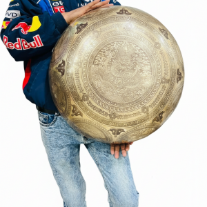 46 CM Buddha Foot Carved Tibetan Singing Bowl – Handmade Chakra Meditation Bowl | Wholesale Boho Spiritual Supply