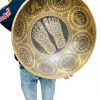 53 CM Authentic Buddha Foot Carved Singing Bowl – Tibetan Meditation & Yoga Sound Bowl | Hippie & Wholesale Market