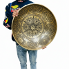 47 CM Handcrafted Flower Design Singing Bowl – Powerful Sound Therapy Instrument