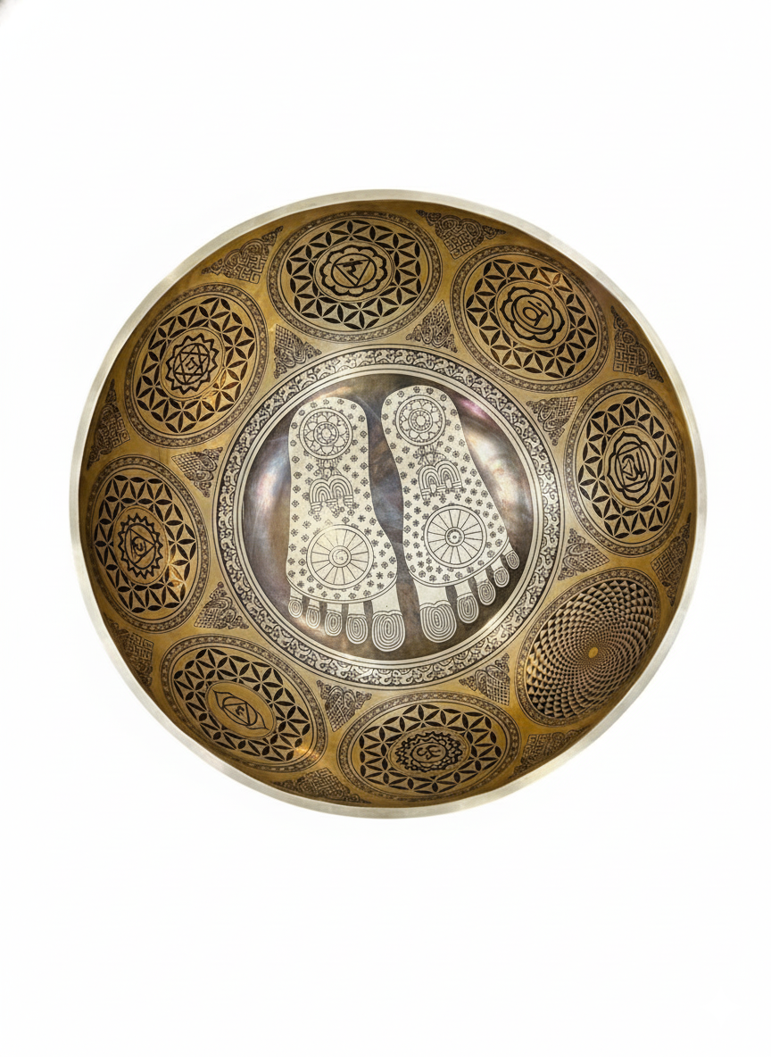 Handmade 55 CM Buddha Foot Tibetan Singing Bowl – Deep Sound Healing & Chakra Balancing | Bulk WholesaleHandmade 55 CM Buddha Foot Tibetan Singing Bowl – Deep Sound Healing & Chakra Balancing | Bulk Wholesale Handmade 55 CM Buddha Foot Tibetan Singing Bowl – Deep Sound Healing & Chakra Balancing | Bulk Wholesale