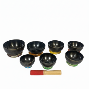 Handmade Tibetan Singing Bowl Set – 7 Chakra Healing Bowls from Nepal | Wholesale & Retail
