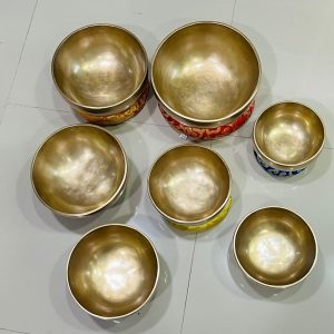 Tibetan Singing Bowl Set – 7 Chakra Handmade Meditation Bowls from Nepal