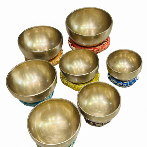Tibetan Singing Bowl Set – 7 Chakra Handmade Meditation Bowls from Nepal