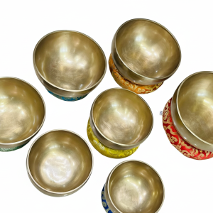 Tibetan Singing Bowl Set – 7 Chakra Handmade Meditation Bowls from Nepal