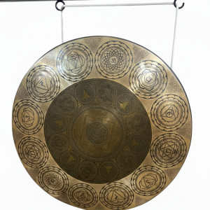 Handmade 60 CM Tibetan Gong – Chakra Healing Sound Therapy Instrument