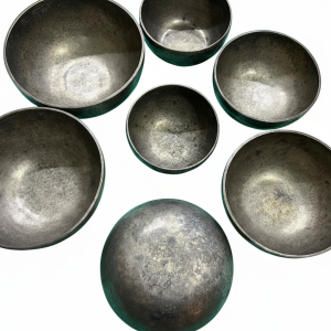 Antique Seven Chakra Handmade Singing Bowl Set for Meditation
