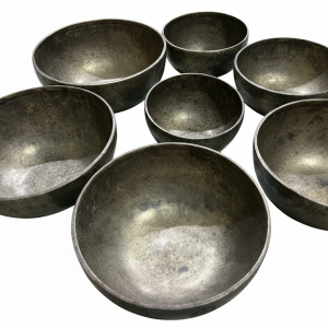Antique Seven Chakra Handmade Singing Bowl Set for Meditation