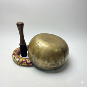 Traditional Old Antique Tibetan Singing Bowl Handmade in Nepal by Skilled Artisans