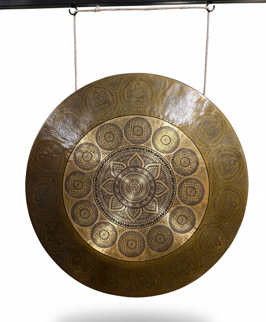 Handmade Yoga Gong Made in Nepal (6) Handmade Yoga Gong Made in Nepal