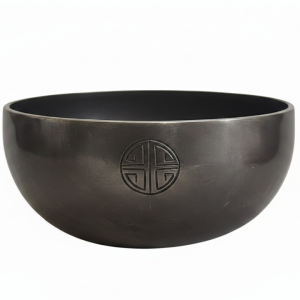 Professional 7 Chakra Black Tibetan Singing Bowl Set with Notes CDEFGAB