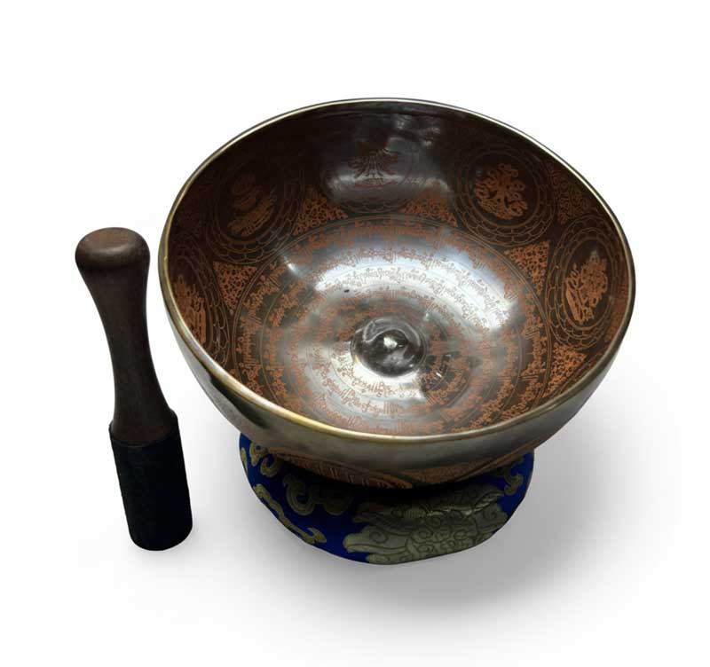 Colorful Seven Metal Tibetan Singing Bowl – Made in Nepal Colorful Seven Metal Tibetan Singing Bowl – Made in Nepal