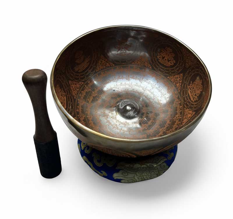 Colorful Seven Metal Tibetan Singing Bowl – Made in Nepal Colorful Seven Metal Tibetan Singing Bowl – Made in Nepal