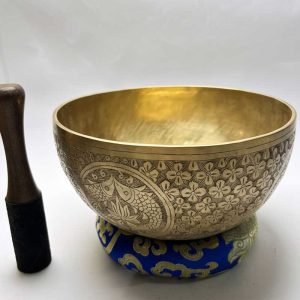 Special Laser Print Handmade Singing Bowl – Made in Nepal