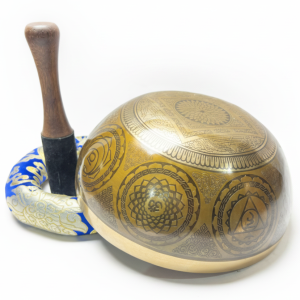 Meditation Special Laser Print Handmade Singing Bowl 15 -16 Cm