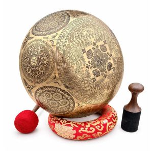 Himalayan Large Flower of Life Tibetan Singing Bowl