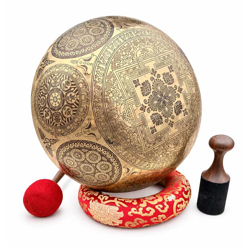 Himalayan Large Flower of Life Tibetan Singing Bowl Himalayan Large Flower of Life Tibetan Singing Bowl