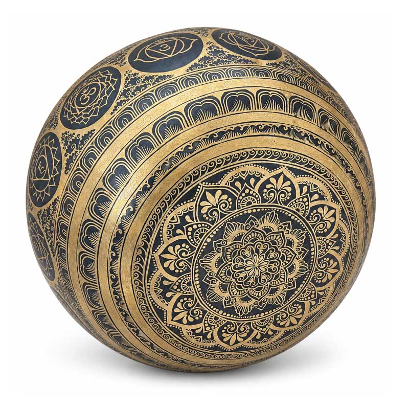 Himalayan Large Buddha Feet Carved Singing Bowl: Tibetan Chakra Healing 50 Cm Himalayan Large Buddha Feet Carved Singing Bowl: Tibetan Chakra Healing 50 Cm
